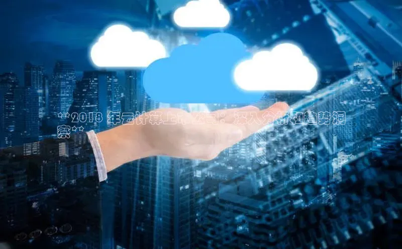 凯捷体育百度大脑**2018 年云计算上市公司：深入分析和趋势洞
察**